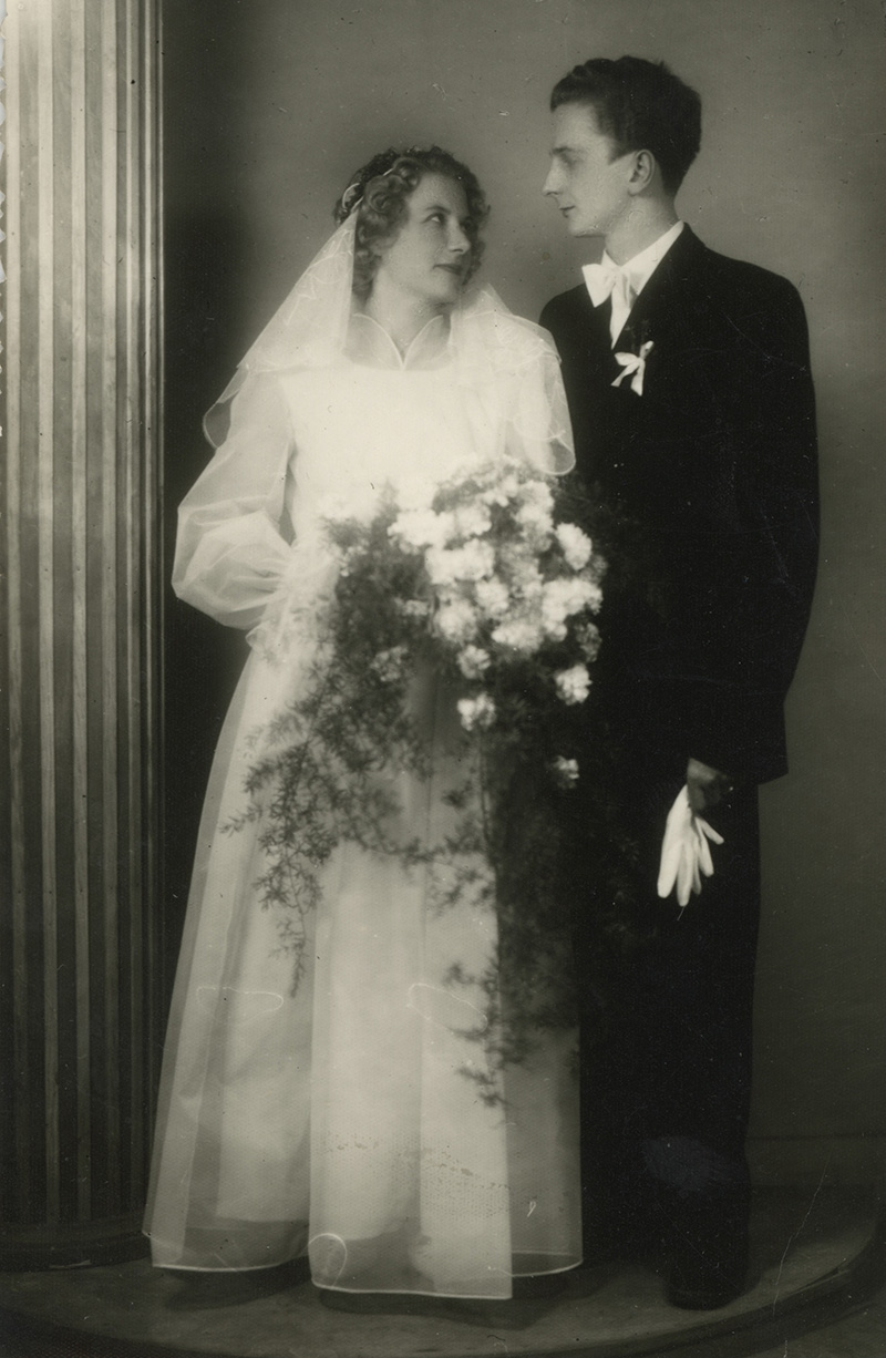 Portret ślubny, przed 1939, kolekcja Artura Dobiegały